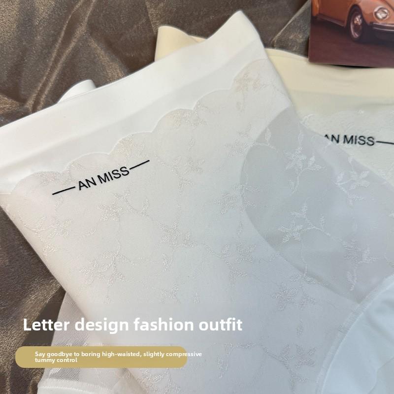 Women's Spring and Summer New Seamless Breathable Antibacterial High Waisted Underwear