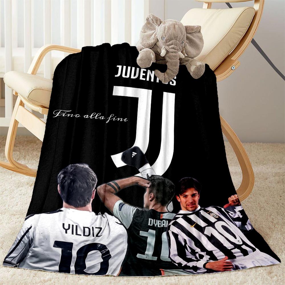 Juventus Team Celebration Blanket Durable Comfort Suitable for Sofa Bed Office for All Seasons Digital Print Birthday Christmas Gift Blanket