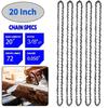 20 Inch Metal Chainsaw Chain 3/8" LP Saw Chain 72 Drive Link Electric Saw Replacement Chainsaw Saw Chain