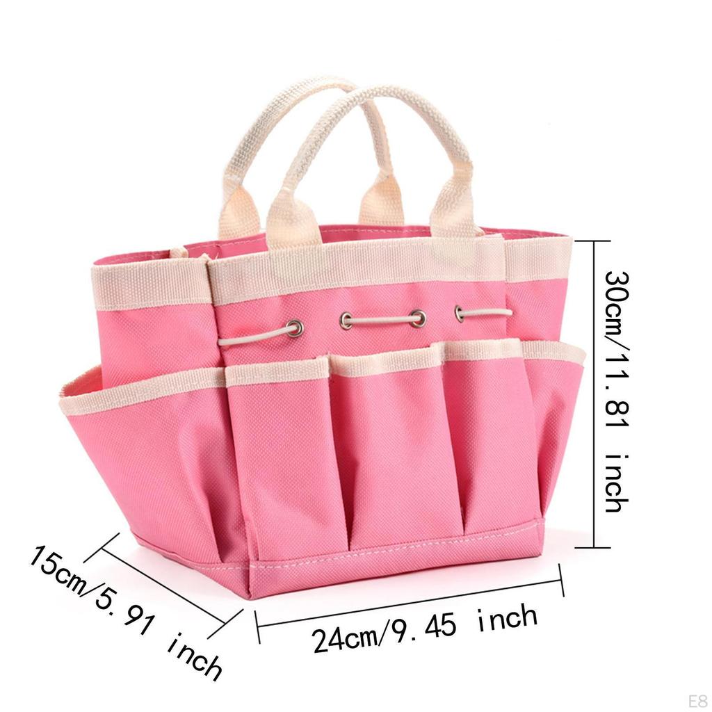Garden Tool Bag Tote Large Capacity Sturdy Waterproof Carrying Portable Handbag for