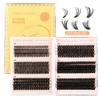 Hot Melt Single Cluster Diy False Eyelashes 480 Clusters Thick Eyelashes 10-16M Eyelash Set