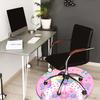 1pc Office Carpet Chair Mats Unicorn Rainbow Hearts Flowers Perfect for Decorating Office Chairs, Living Rooms, Or Bedrooms