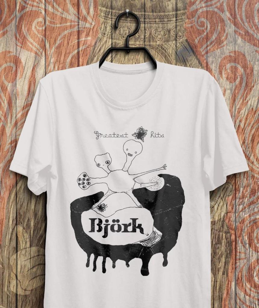 T-shirt Bjork Greatest Hits 2002 - Maglietta Musicale, Tour di Bjork, Maglietta Unisex Band Rock