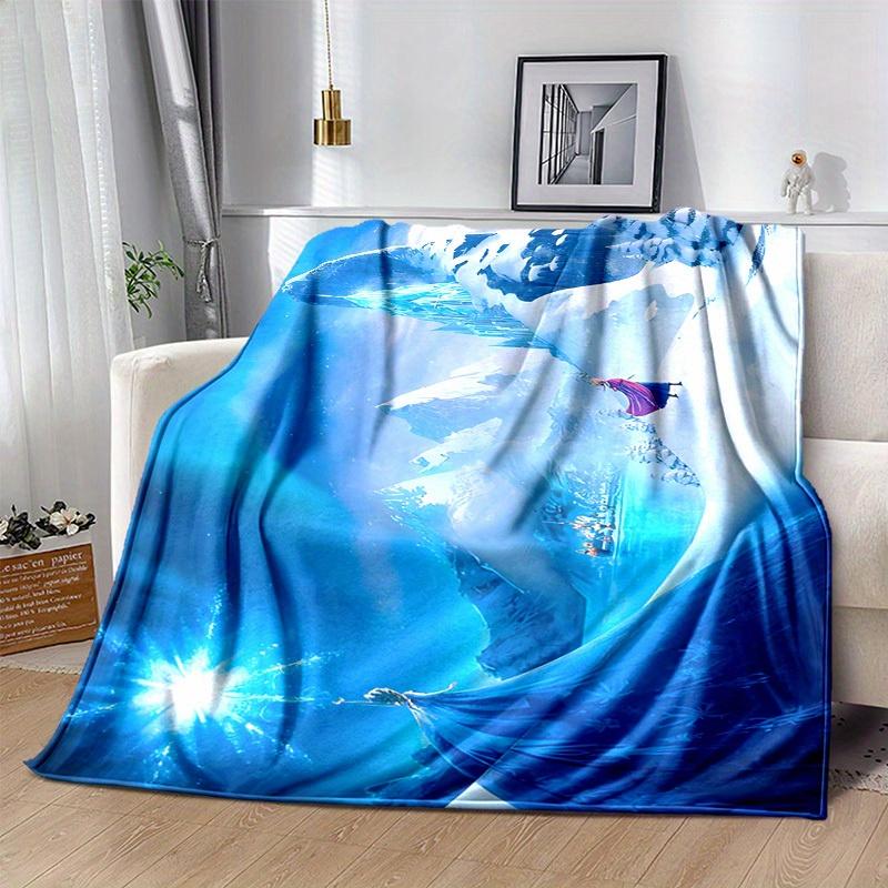 1pc. Elsa Ice Palace Blanket, Winter Wonderland Home Decor, Office Throw, Outdoor Gift for Kids & Adults