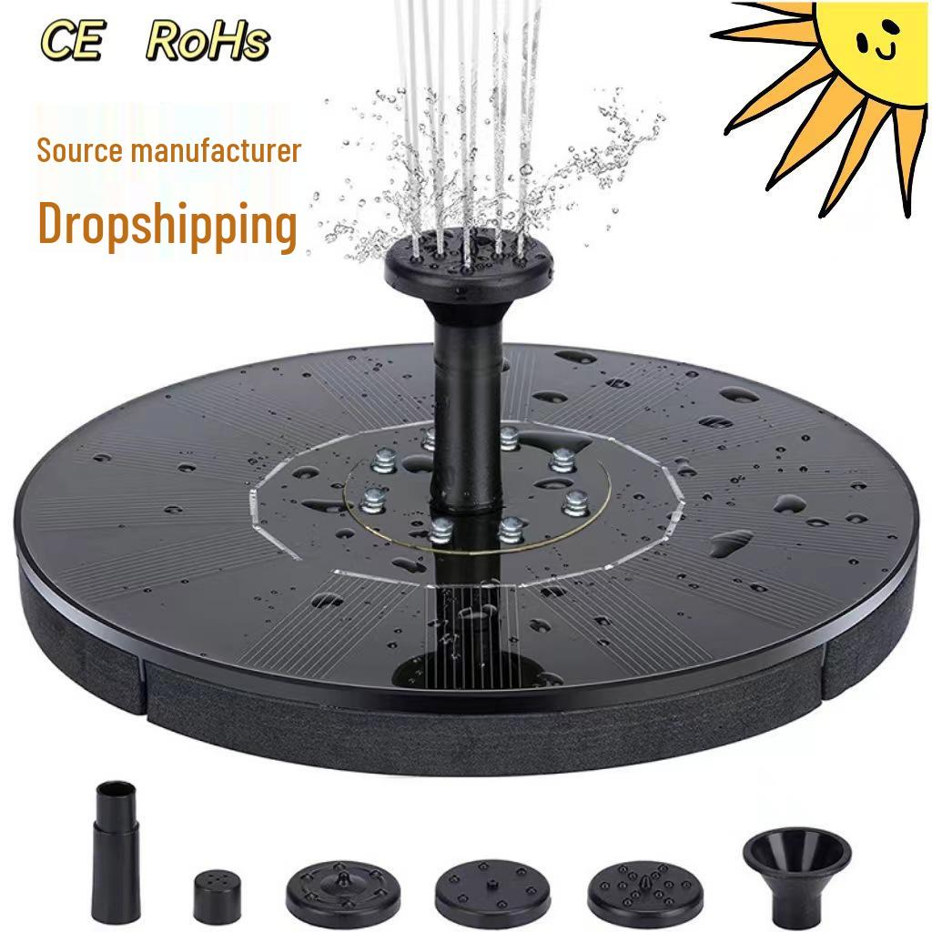 Luminous Solar Floating Water Pump - Outdoor Garden Fountain for Fish Ponds