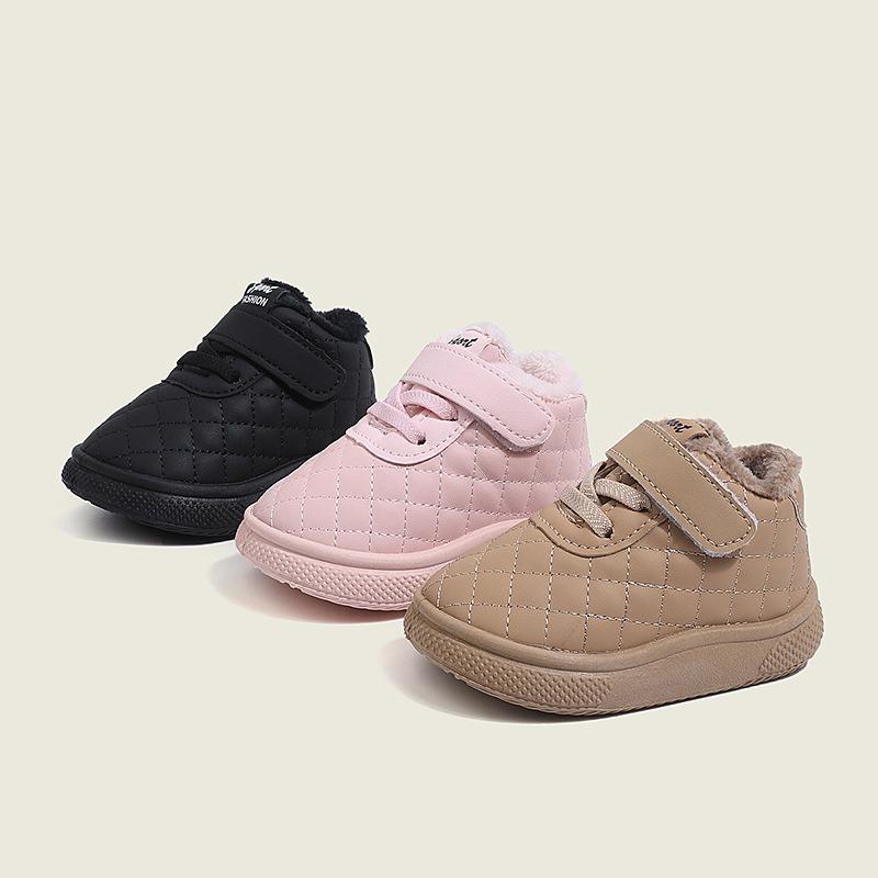 Children's Winter Fleece-Lined Snow Boots: Warm, Unisex, Cotton Shoes for Toddlers (1-6 Years)