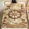 1PC Ships and Lighthouses  Print FlAannel Blanket, High Quality Comfortable for All Seasons, Home Decor, Warmth and Comfort