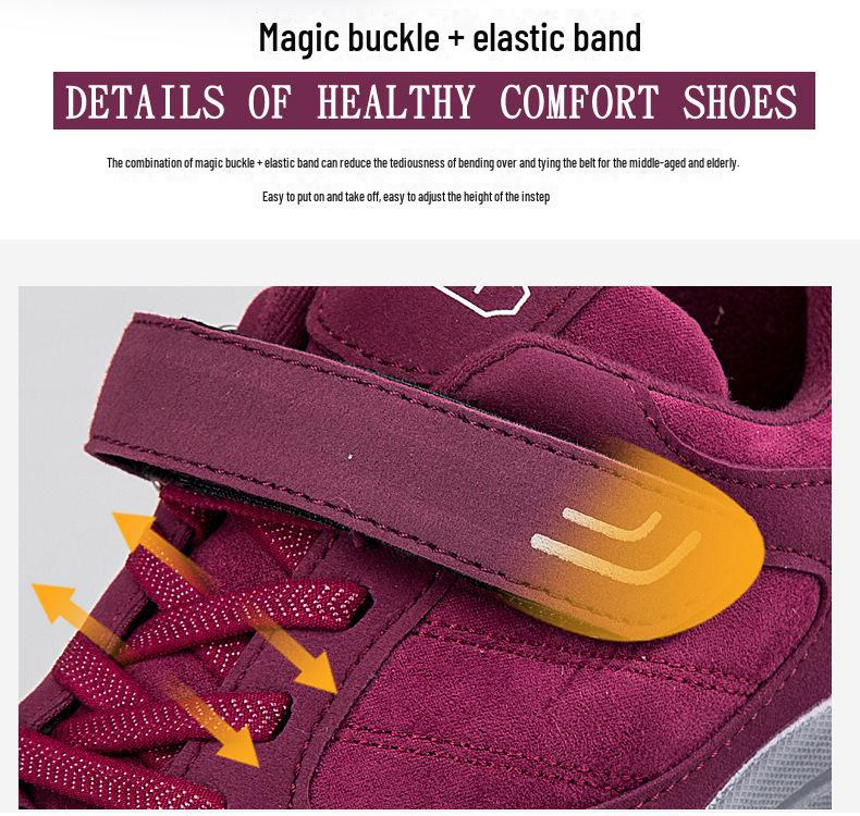 Elderly Men’s & Women’s Autumn Casual Shoes: Comfortable Cotton Walking Shoes for Middle-Aged & Seniors, One-Piece Delivery.