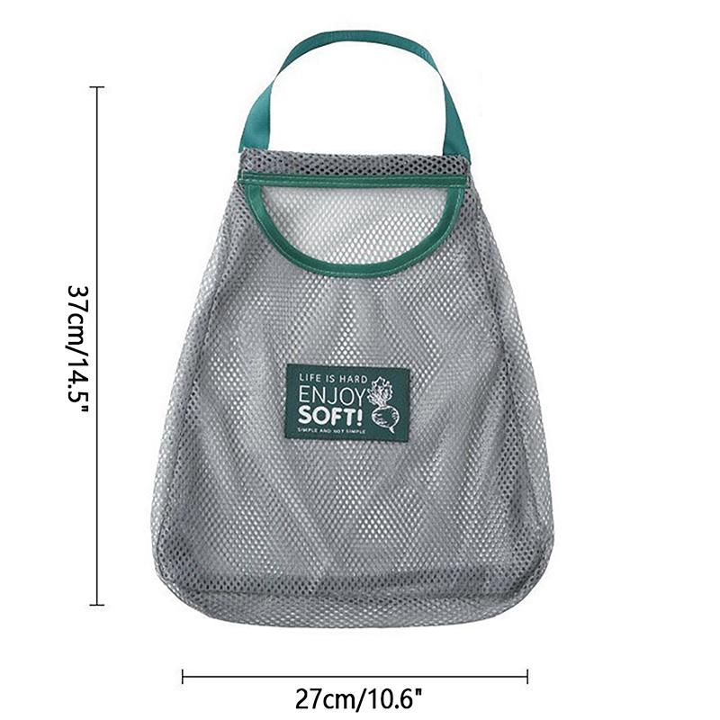 Многоразовая кухонная подвесная сетчатая сумка для хранения фруктов и овощей, сетчатая сумка для имбиря, чеснока, картофеля, лука