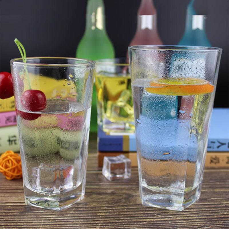 270ml/300ml/370ml Modern Thick Bottomed Whiskey Glass Juice Milk Tea Beverage Cups Transparent Drinking Glasses Home Glassware