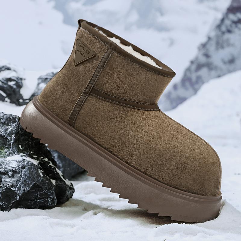 Fashion Winter New Platform Men and Women Snow Boots Casual Slip-on Botas Altas Plush Warm Home Cotton Shoe Classic Lovers Ankle Boots