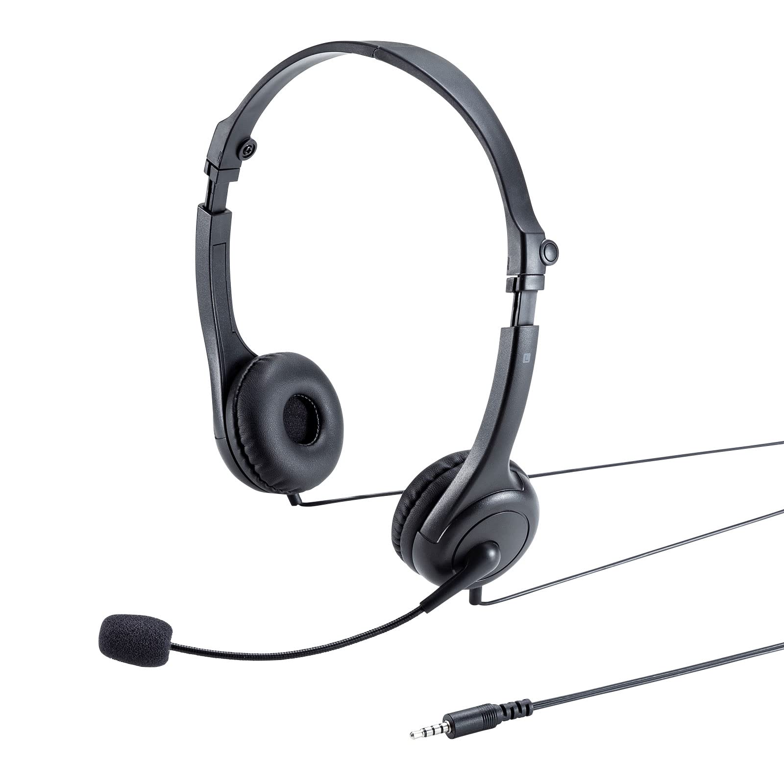 

Sanwa Supply compatible headset 4-pole MM-HS407BK