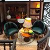 Creative DIY Model Assembly Cabin Loft Retro Luxury Decoration 3D Doll House Gift Figurine