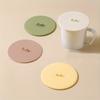 6uds Tapa de Silicona Color Macarrón Versátil Posavasos Resistente al Calor a Prueba de Polvo Seguro para Alimentos Tapa Redonda Para Tazas de Té y Agua Ideal Para Uso Doméstico