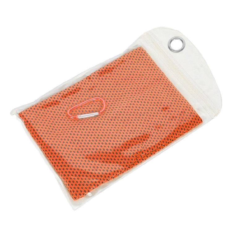 Портативное быстросохнущее полотенце для спортзала и фитнеса, отводящее влагу, охлаждающее полотенце для тренировок, мягкое, быстросохнущее, впитывающее, мочалка оранжевый