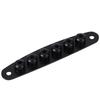 Guitar String Through Plate Mounting Ferrules Zinc Alloy Electric Bass Guitar PartsBlack