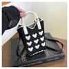 Dopamine Color Mini Mobile Phone Bag Knitted Bag Niche Versatile Single Shoulder Oblique Span Bag Change Bag Hand Bag