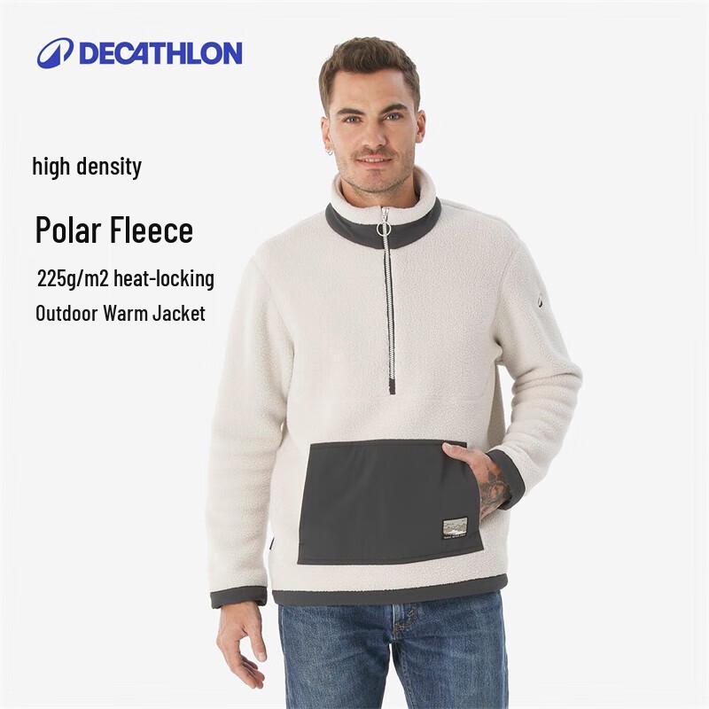 

Decathlon MH100 Women s Warm Faux Sherpa Fleece Hiking Jacket XL