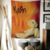 Korn Wall Tapestry Aesthetic Wall Hanging Printed Fabric Blanket Decorative Tapestries for Bedroom Living Room Home Decor