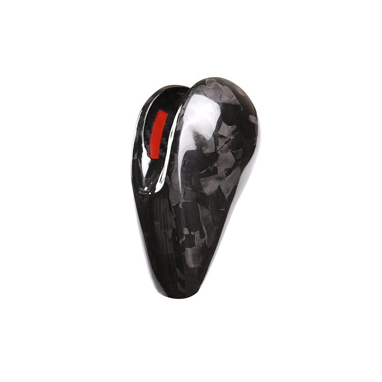 Real Carbon Fiber Gear Shift Knob Head Cover Trim for Porsche Macan Panamera Cayman 911 718 Boxster Luxury Interior Accessories
