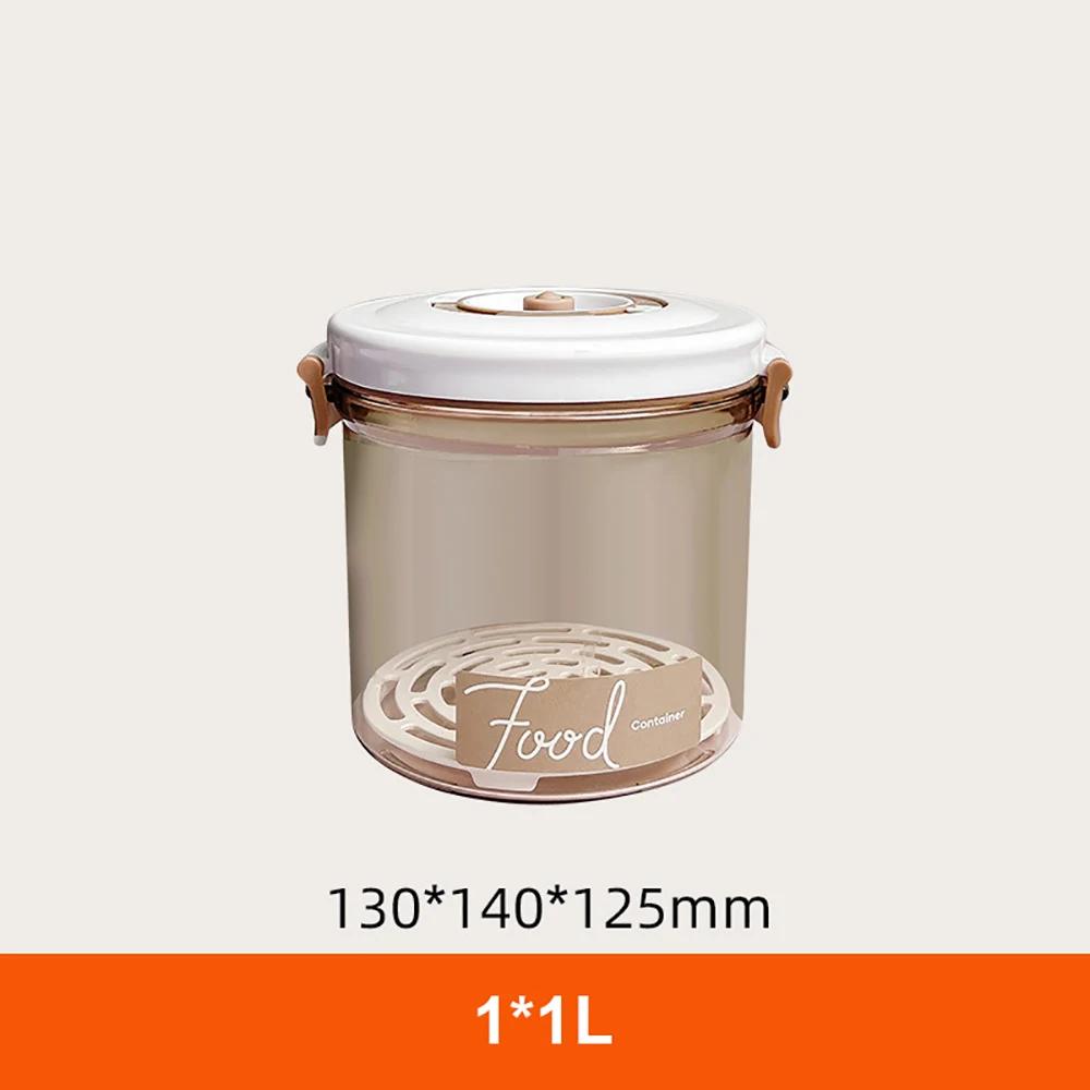 Food Storage Container Vacuum Box Large Capacity Food Dispenser for Kitchen Transparent Sealed Food Organizer Keep Lunch Fresh