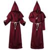 Halloween Medieval Monk & Wizard Robe Costume - Priest COS Stage Wear