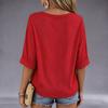 Women's Casual Neck Short Sleeve Graphic Print T-Shirt for Everyday Wear and Outings