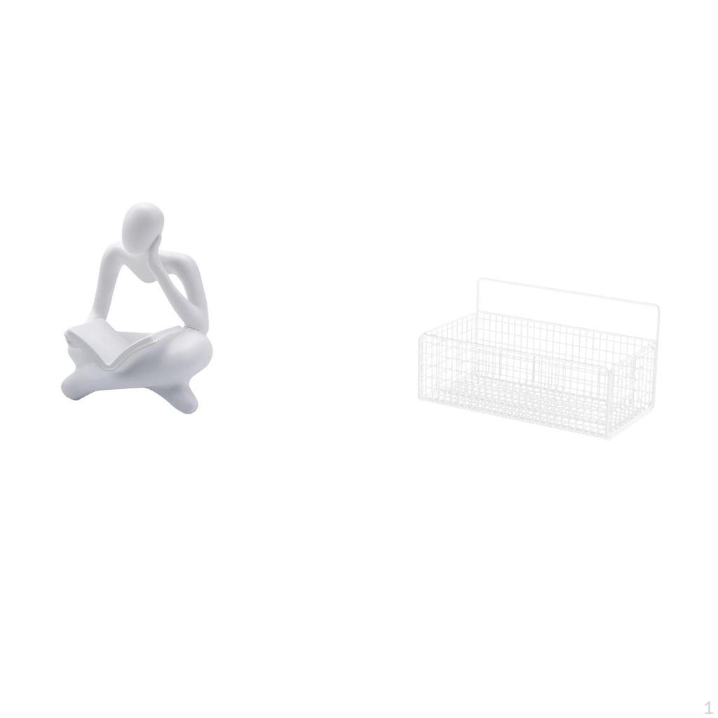 Abstract Thinker Shelf Statue Decoration for Tabletop Living Room Office Bookshelf Metal Wall