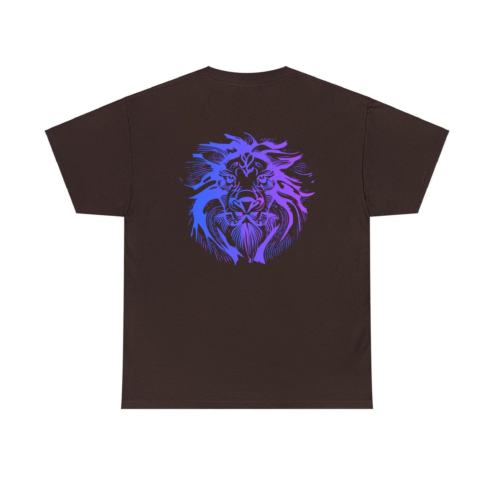 Leo Zodiac Sign T-shirt: Horoscope Lion Graphic Tee L