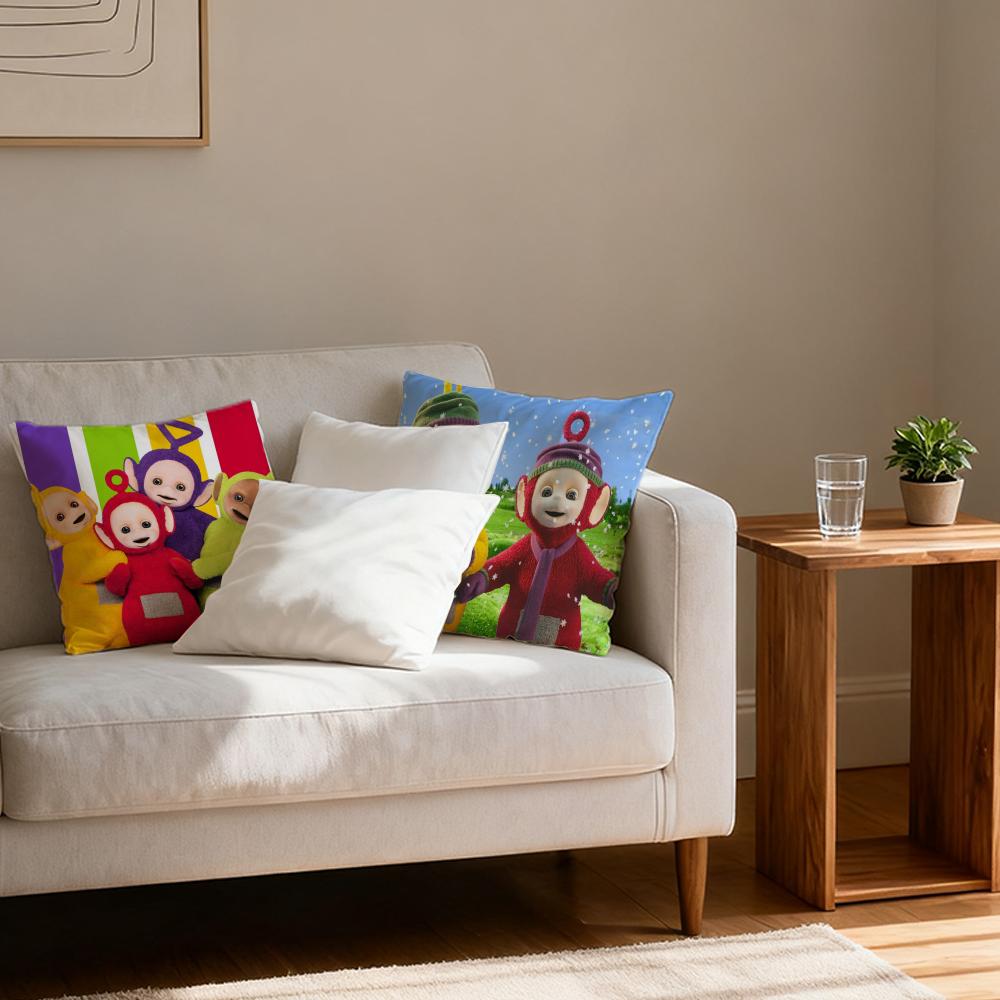 Federa cuscino lussuosa per ufficio domestico, decorativa per divano, cuscini per sedile auto multi-formato, federe cuscino t-Teletubbie-s