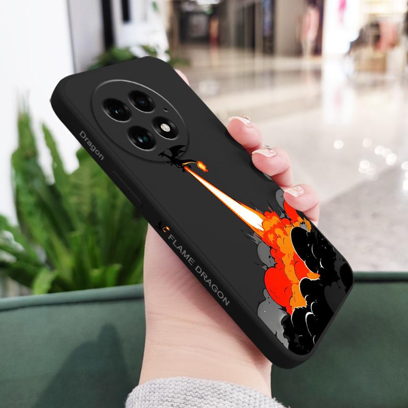 

Launch Dragon Phone Case For Oneplus 13 13R 12 12R 11 11R 10 10R 10T 9R 9RT 9 8T 8 7 7T Pro Liquid Silicone Cover OnePlus 13 5G