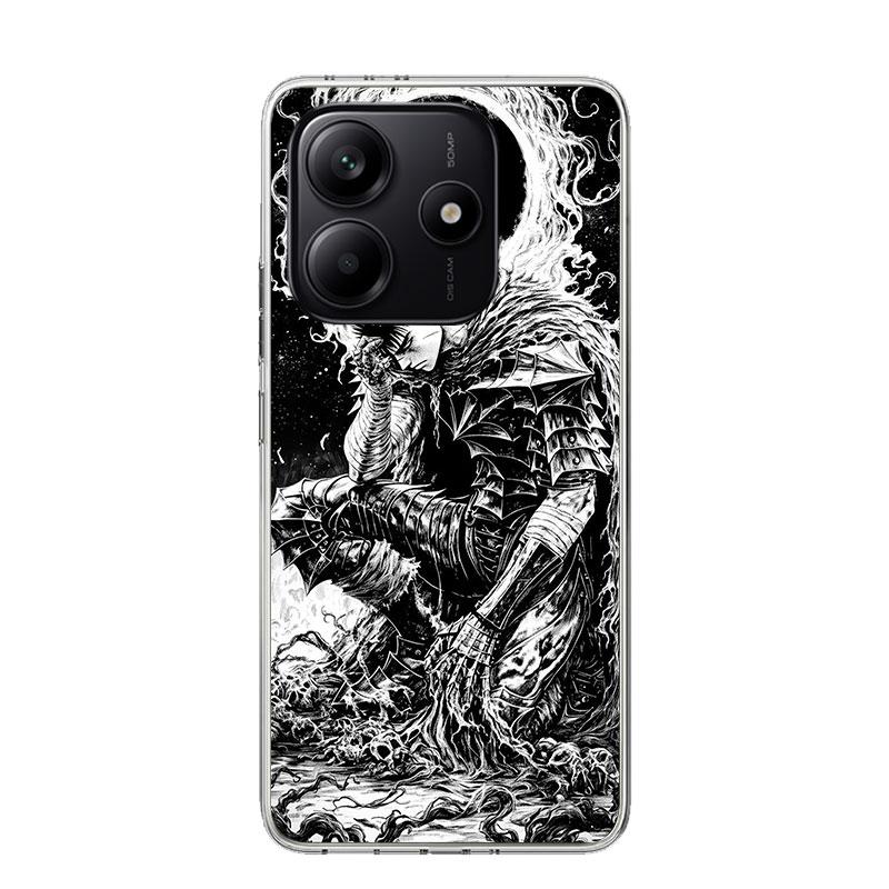 Black White G-Guts B-Berserks Phone Case For Xiaomi Redmi Note 15 14 13 12S 12 Pro Plus 11S 11E 11 11T 10S 10 Art Soft Pattern C