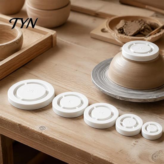 Ceramic Base Shaper 5Pcs/Set Pottery Foot Ring Tools, Clay Aligner, Sculpting Guide Molder for Bowls And Mugs, DIY Projects