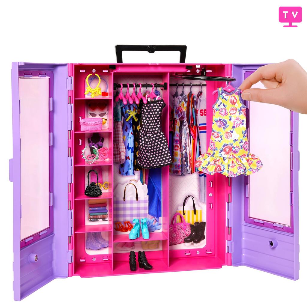 Barbie Barbie und Lila Kleiderschrank Verschiedene Koordination Puppe & Mode-Set [Ankleidepuppe] [Puppe & Zubehör] [ab 3 Jahren] HJL66J