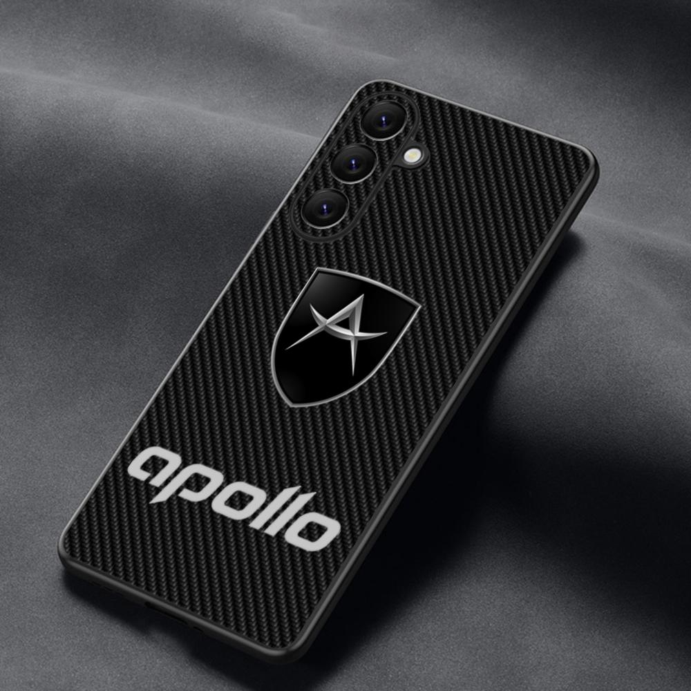 Apollo IE Automobil Cool Sports Car Phone Case For Samsung Galaxy S26 S25 S24 S23 S22 S21 Plus Ultra Note20 Soft Black
