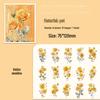 Yuezhen Rainbow Rose Large Journal Waterproof Vintage Floral PET Sticker Pack