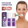 Dentifricio Sbiancante Viola Rimozione Tartaro Denti Gialli Fumo Riparazione Denti Bocca Pulita Dentifricio Bianco