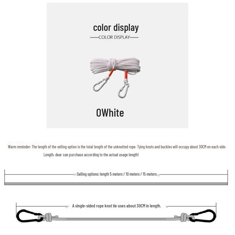 Steel Core Windproof Outdoor Clothesline
