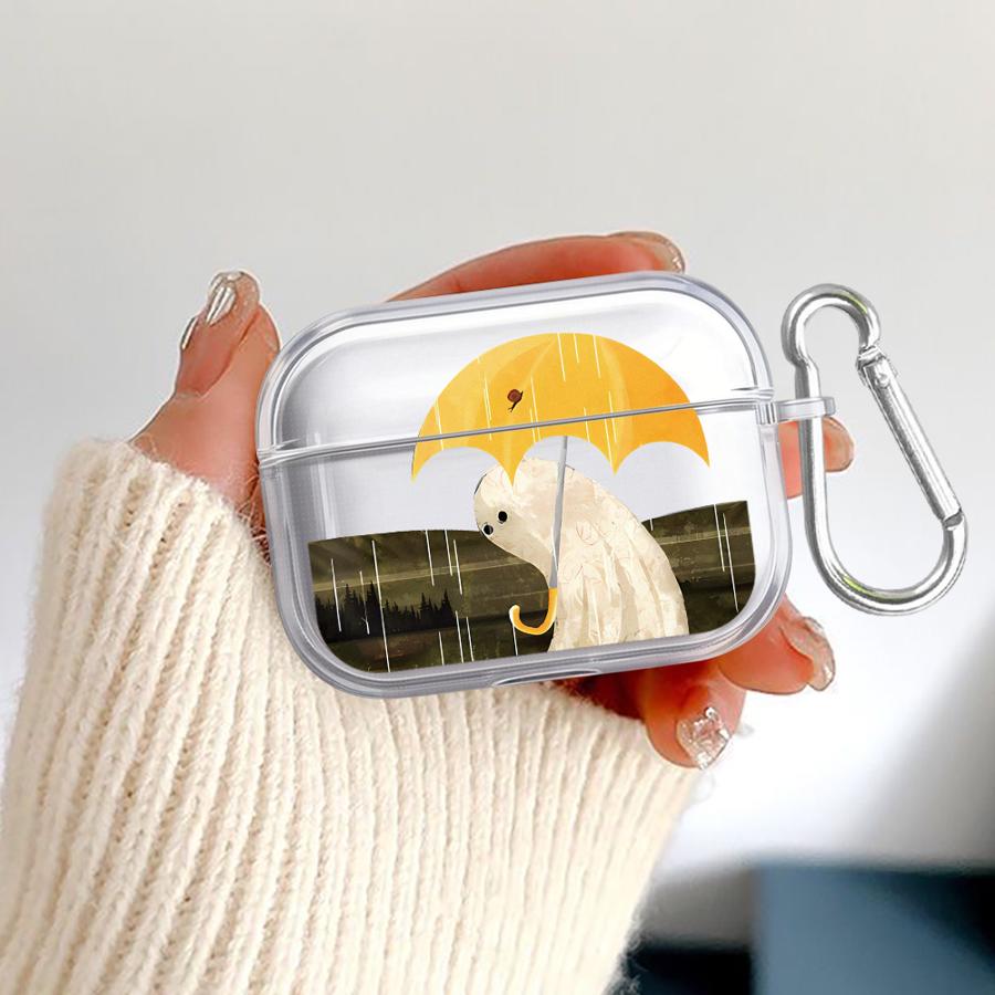 Clear Earphone Cases Cover Case For Airpods Pro3 Pro2 1 Pro 4 3 2 Oil Painting Ghost