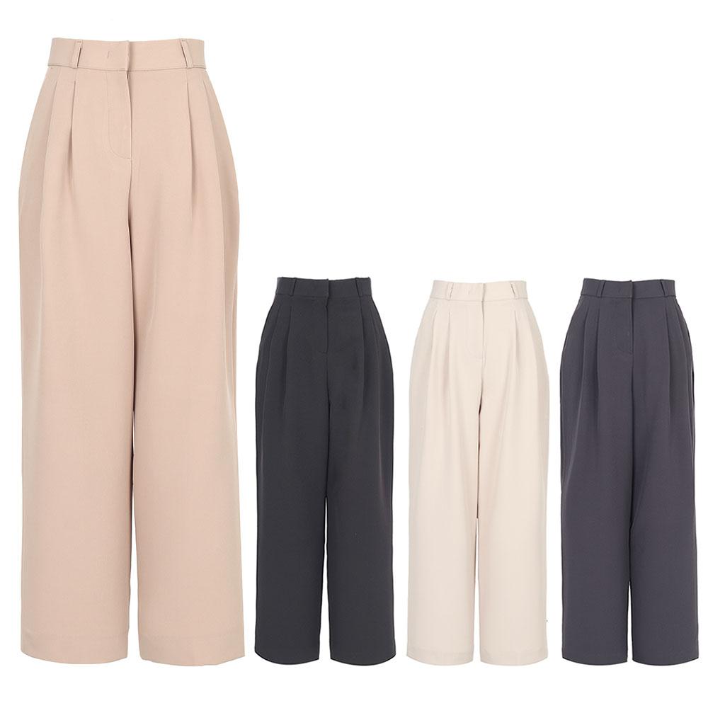 KIM YOUNG JOO GOLF Spring/Autumn Double-Pleat Wide Slacks Women'S Golf Pants 2Nd Length Dpslsl44 (A Type)