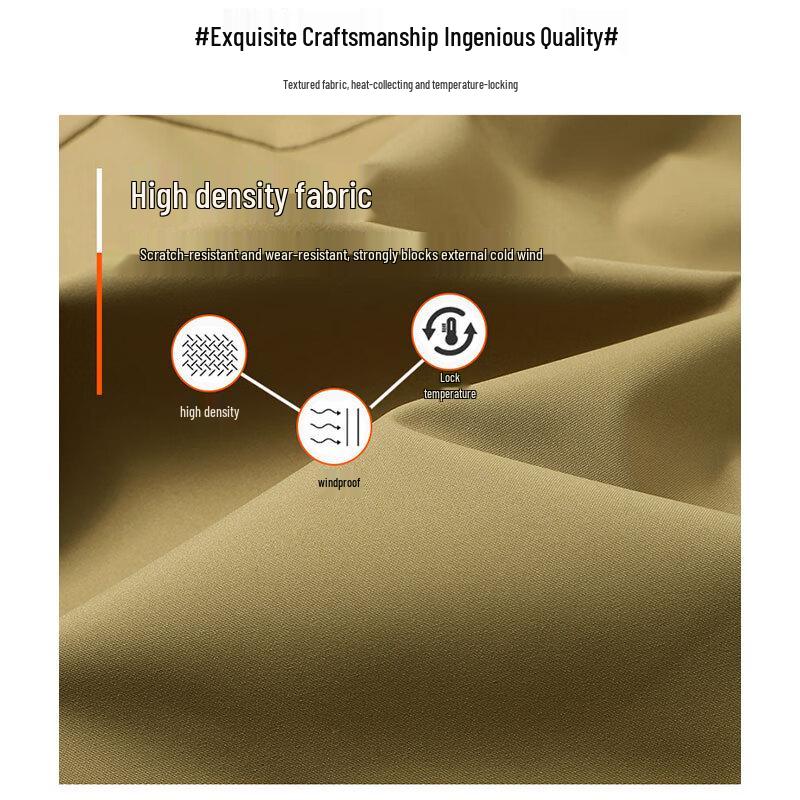 EASTERN CAMEL Men's Graphene Hooded Winter Workwear Padded Jacket