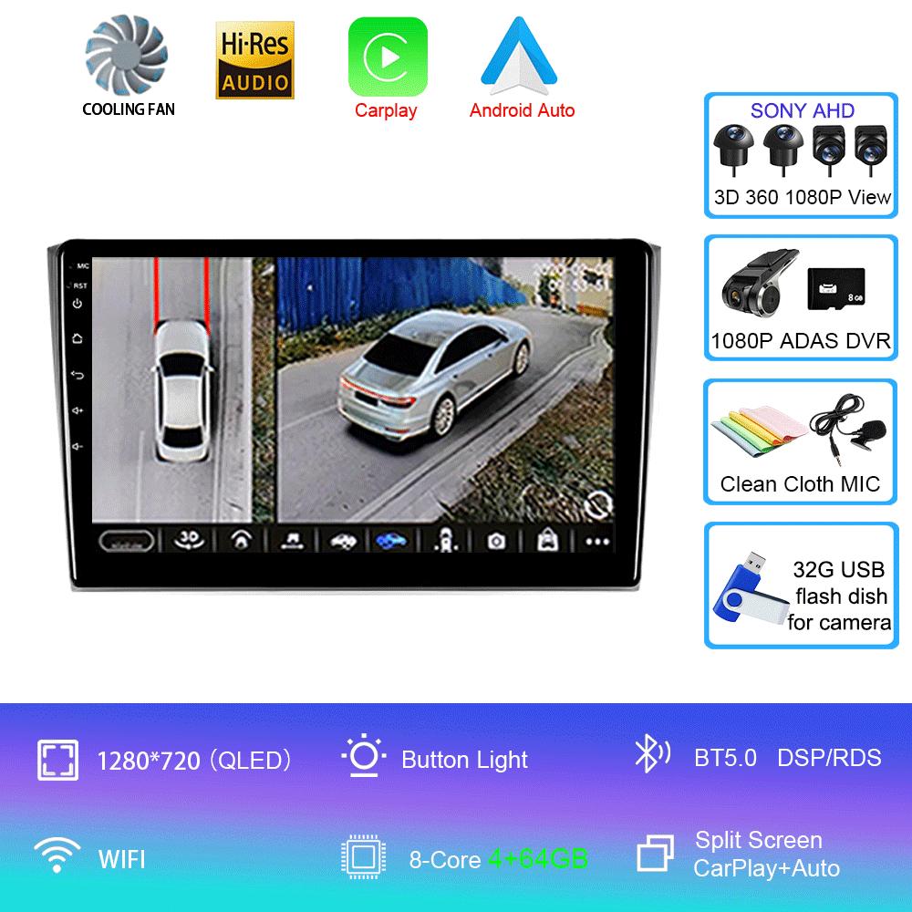 For Mazda CX9 CX-9 TB 2006 2007 2008 2009 2010 2016 Car Radio Android 14 Carplay Auto Multimedia Player Video Stereo WIFI+4G DSP