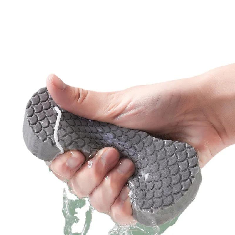 1/2/4PCS Soft Sponge Body Scrubber Bath Exfoliating Scrub Sponge Shower Brush Body Skin Cleaner Dead Skin Remover Exfoliante