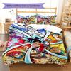 DRAGON BALL Pattern Bedding,Quilt Set Quilt Cover Pillowcase Home Birthday Gift (1 * Duvet Cover + 2 * Pillowcase, Without Core)