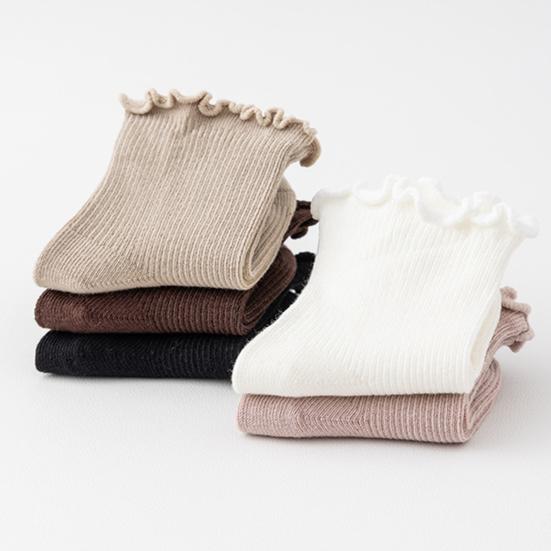 1 Pereche Șosete de Bumbac pentru Fetițe cu Volane Șosete de Gleznă de Prințesă pentru Copii Mici Șosete Medii Grosime Primăvară și Toamnă Șosete pentru Copii