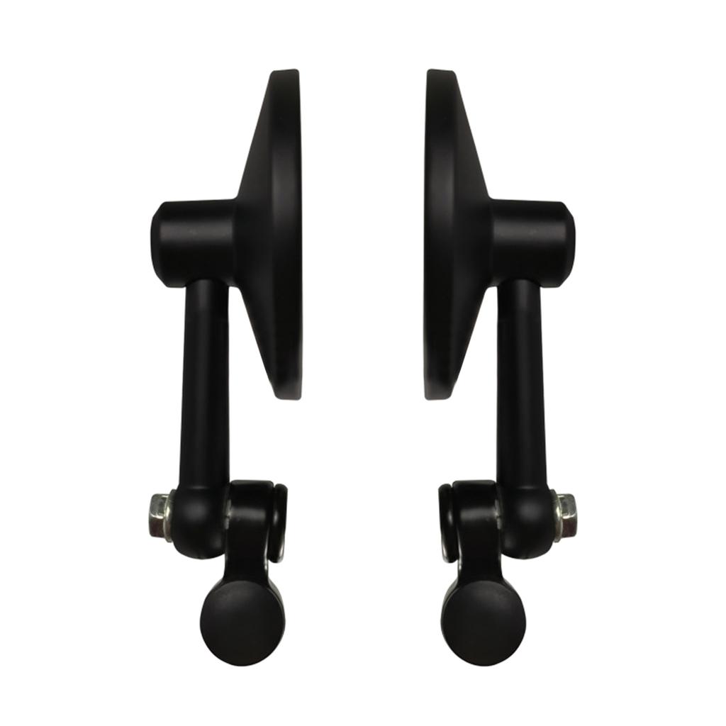 Vintage Motorcycles Scooter Handlebar Convex Mirror Black Round for ATV Scooter Dirt Bike Universal Convex Mirror