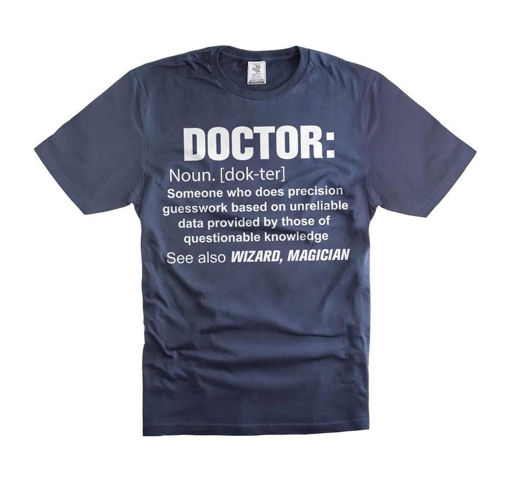 Mens Doctor Definition T-shirt Funny Doctor Shirt Doctor Gift Ideas for him dad Unisex T-Shirt L