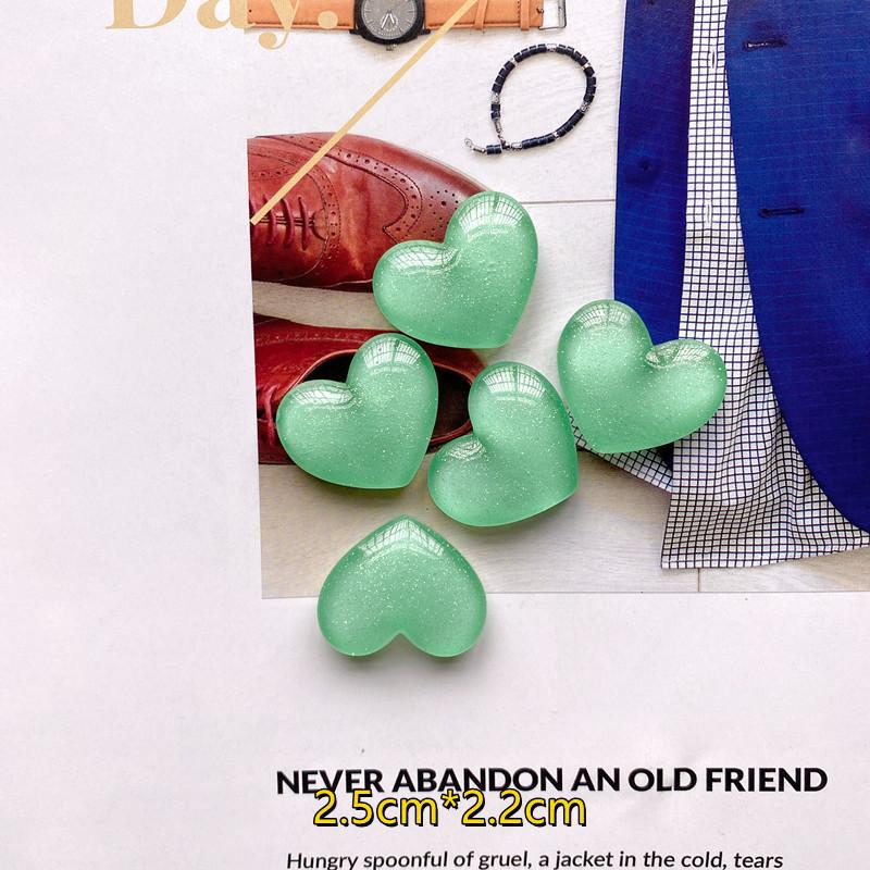 10 PCS Colorful 3D Heart Resin Fridge Magnets Reusable Magnetic Stickers for Holiday Home Decor Gift