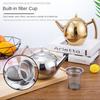 Polished Stainless Steel Teapot Water Kettle 1/1.5/2L Thickened Gas Induction Cooker Kettle with Filter Tea Pot Household