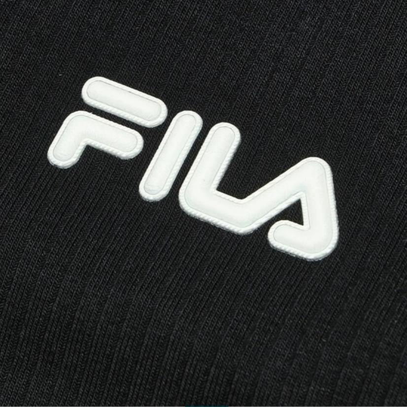 Fila Heritage Logo Print Soft Comfortable Casual Fashion Slim Fit Polo Dress Women Dresses Black F11W428317F-BK